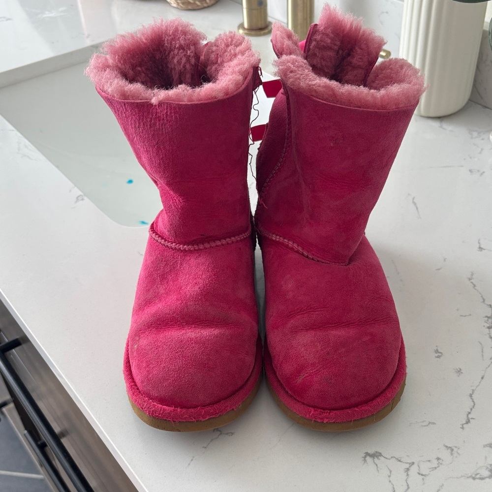 UGG Vibrant Pink Kids Boots